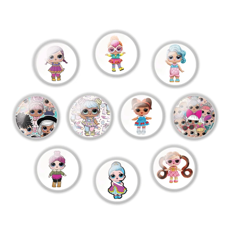 پیکسل مدل عروسک ال او ال کد 01 مجموعه ۱۰ عددی