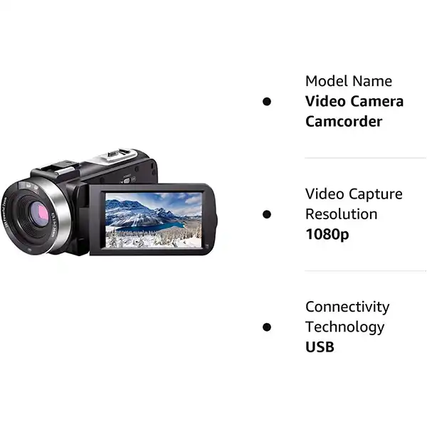 دوربین فیلم برداری مدل FHD 1080P 24.0MP 30FPS 16X-IR