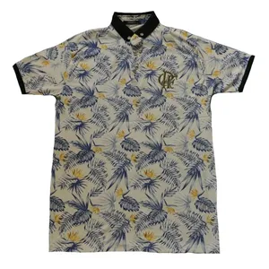 پولوشرت آستین کوتاه مردانه مدل طرح هاوایی کد T5070