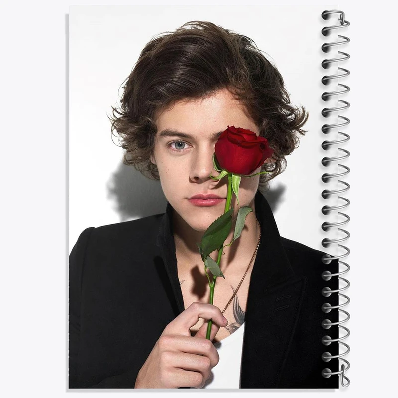 دفتر لیست خرید 50 برگ خندالو طرح هری استایلز گروه موسیقی وان دایرکشن One Direction کد 18906