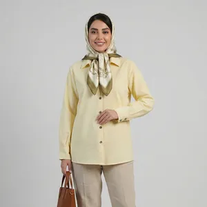 شومیز آستین بلند یقه برگردان زنانه مدل H100