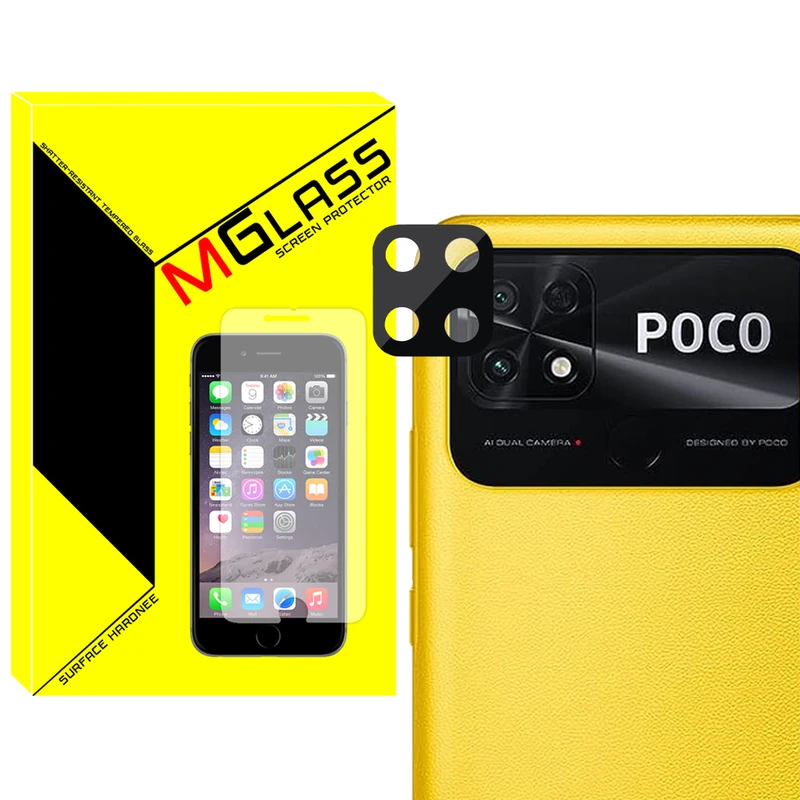 محافظ لنز دوربین امگلس مدل 3D-MG مناسب برای گوشی موبایل شیائومی Poco C40 / Redmi 10C