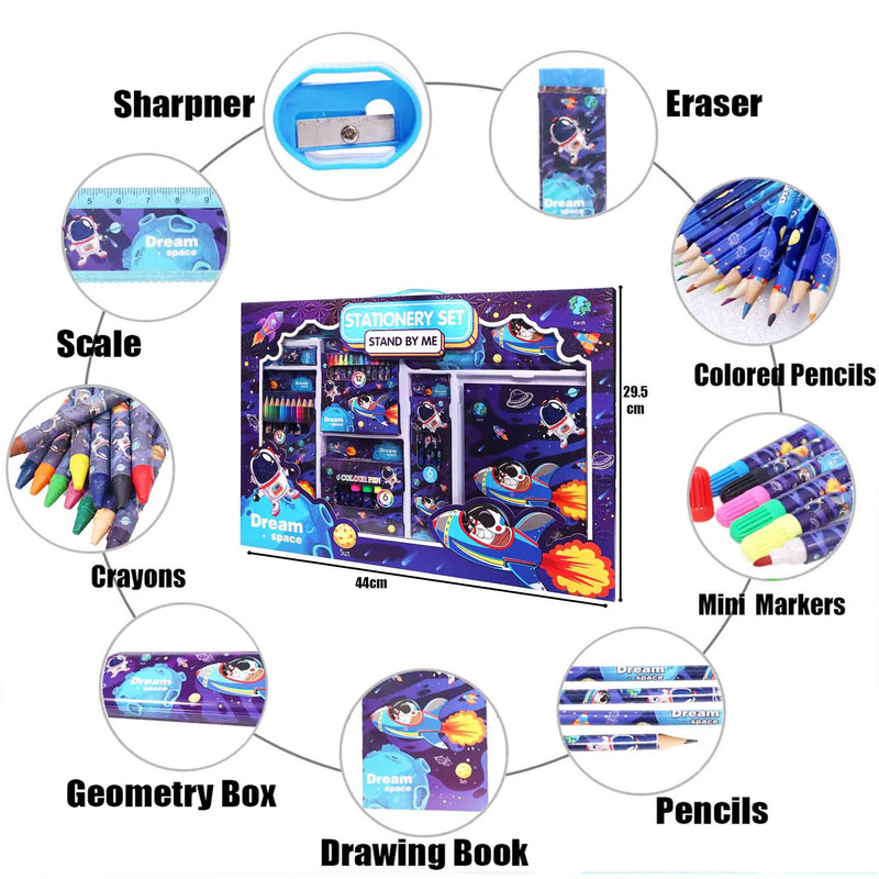 بسته رنگآمیزی مدل فضانورد مجموعه 9 عددی