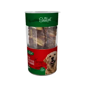 تشویقی سگ سویل پت مدل استخوان دورپیچ گوشت بزرگ وزن 100 گرم