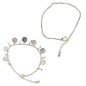 پابند زنانه اکسسورایز مدل آویز سکه ای بسته دو عددی