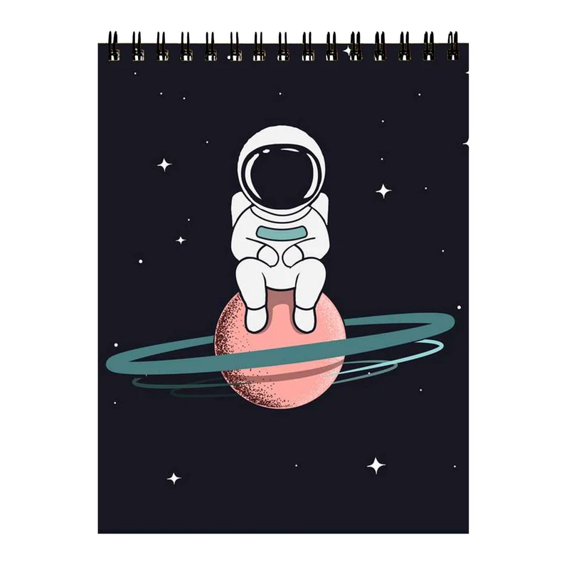 دفتر برنامه ریزی 50 برگ طرح فضانورد کارتونی کد 392