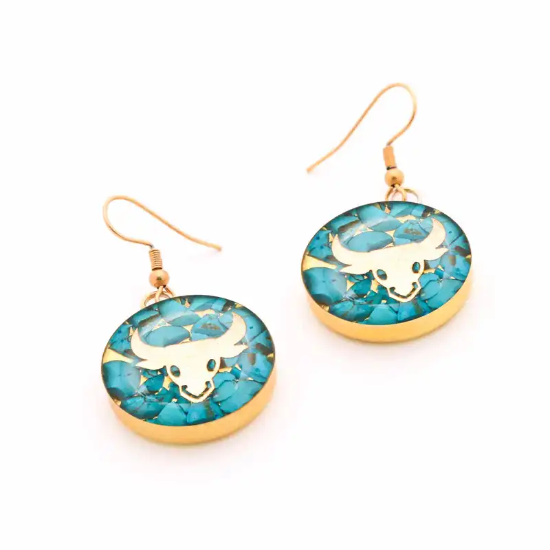 گوشواره زنانه آلتین هنر مدل ماه اردیبهشت