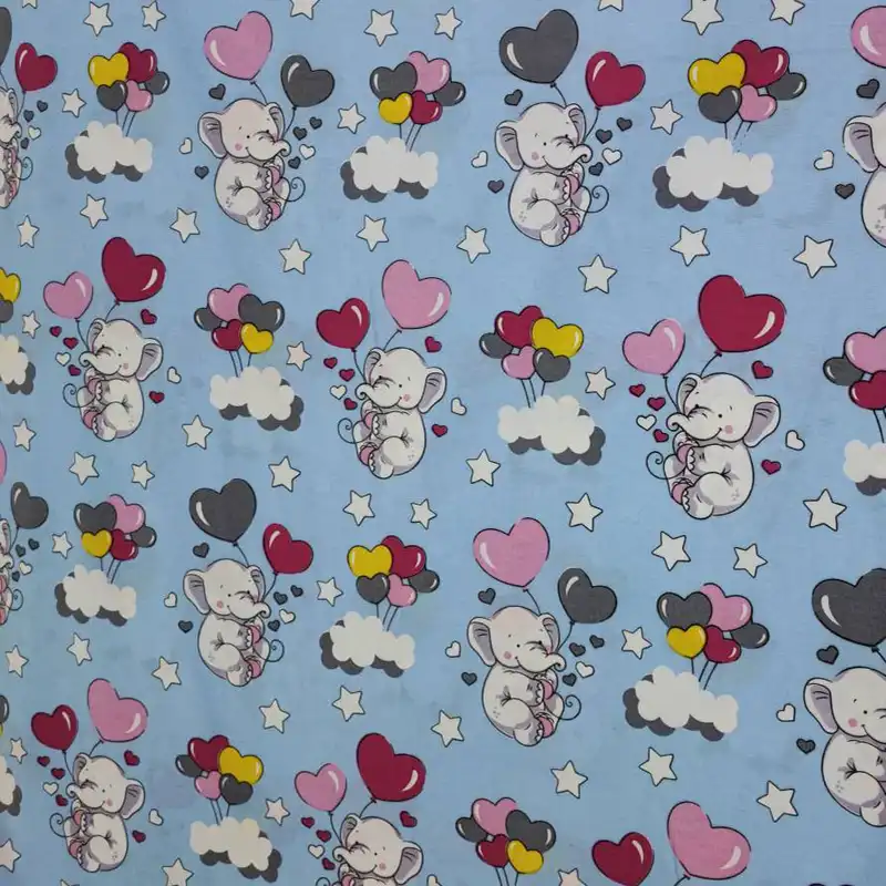 پارچه ملحفه مدل کودک طرح الفنت کد E