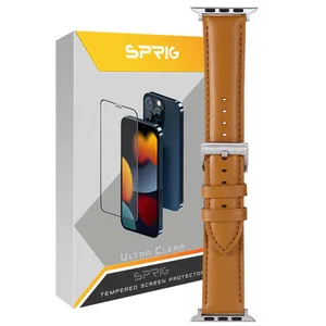 بند اسپریگ مدل Hermes Leather مناسب برای اپل واچ Series 7 Aluminum 45mm / Series 8 Aluminum 45mm