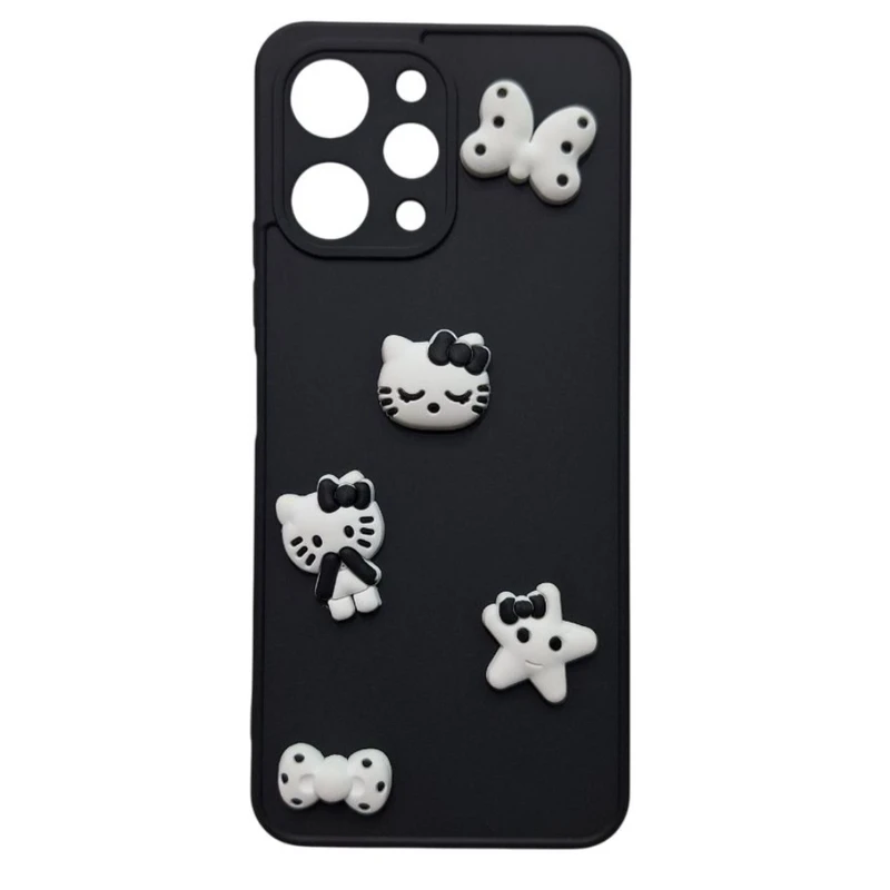 کاور طرح کیتی عروسکی مدل redmi12 مناسب برای گوشی موبایل شیائومی Redmi 12 4G