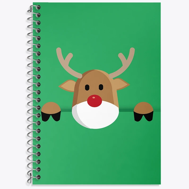 دفتر زبان 50 برگ خندالو مدل دو خط طرح گوزن کد N3