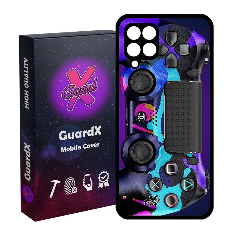 کاور گارد ایکس طرح PS4 Controller مدل Glass10089 مناسب برای گوشی موبایل سامسونگ Galaxy A12