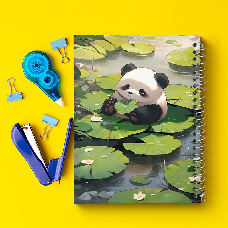 دفتر مشق 100 برگ خندالو طرح پاندا کد F970
