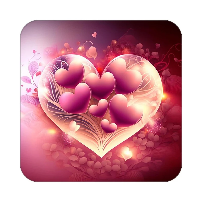 زیر لیوانی کاکتی مدل عاشقانه کد mp10414