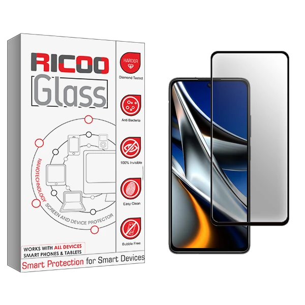 محافظ صفحه نمایش سرامیکی مات ریکو مدل Ricoo Glass مناسب برای گوشی موبایل شیائومی Poco X4 Pro 5G 2201116PG