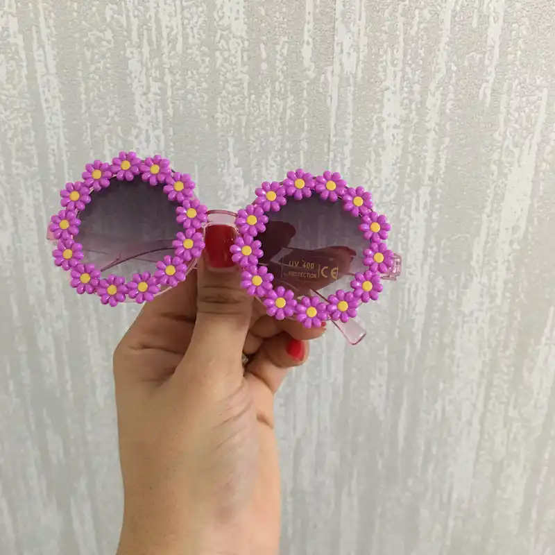 عینک آفتابی دخترانه مدل گل بابونه کد  BB YAS