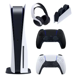 کنسول بازی سونی مدل PlayStation 5 ظرفیت 825 گیگابایت ریجن 1200 آسیا به همراه دسته اضافی و پایه شارژر و هدست