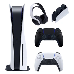 مجموعه کنسول بازی سونی مدل PlayStation 5 Drive ظرفیت 825 گیگابایت به همراه هدست و دسته اضافه و پایه شارژر