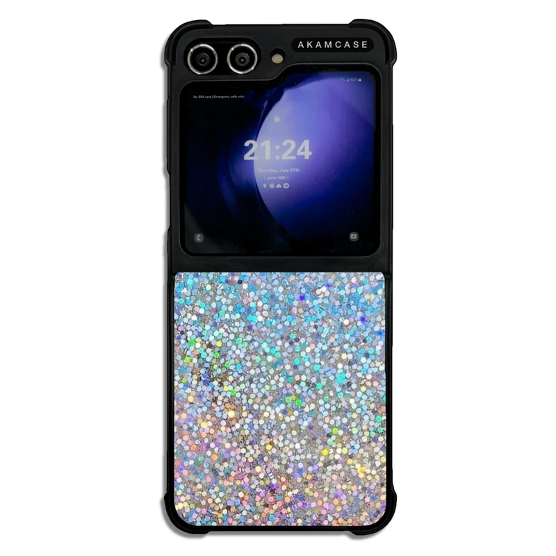 کاور آکام مدل AMC-WSGZFLIP5-SPARKLY-2 مناسب برای گوشی موبایل سامسونگ Galaxy Z Flip 5
