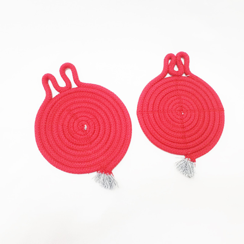 زیر لیوانی مدل انار بسته 2 عددی