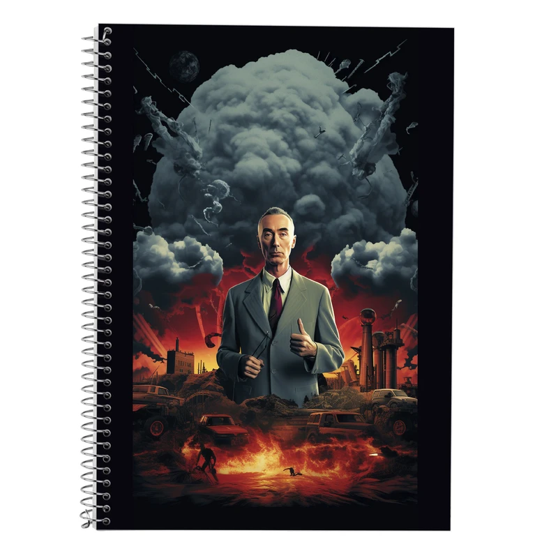 دفتر زبان 50 برگ مدوپد مدل سه خط طرح Oppenheimer کد DF2685