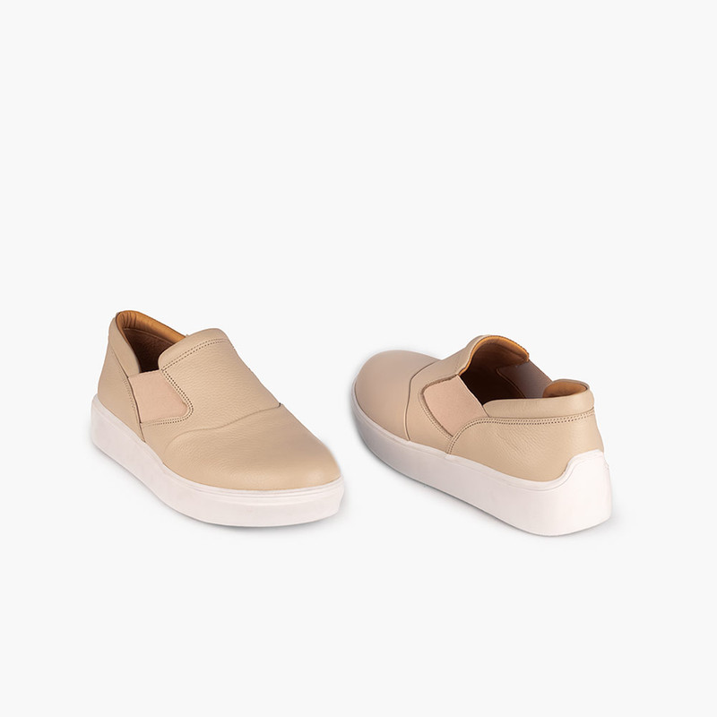 کفش روزمره زنانه چرم باربارا مدل 002