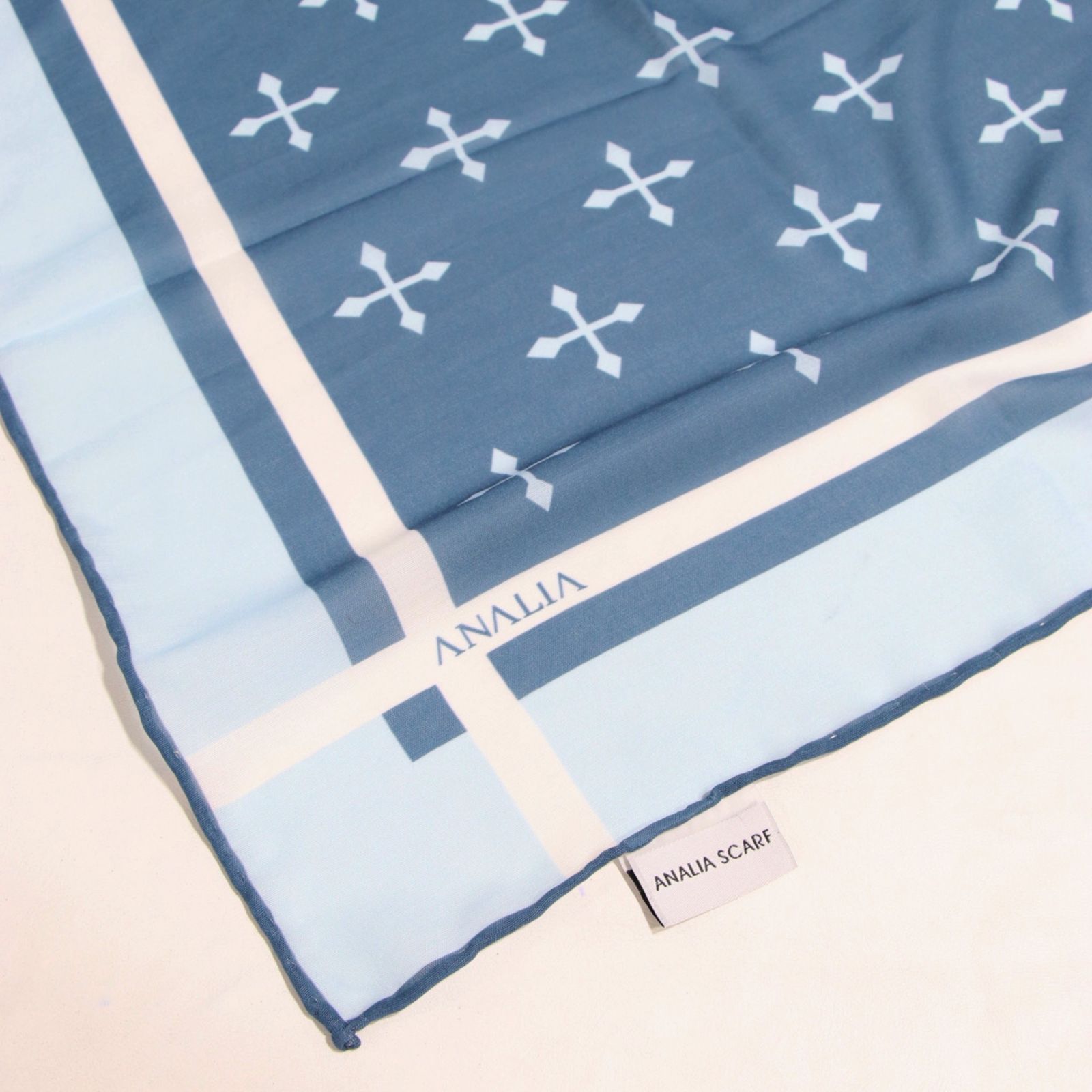 روسری زنانه مدل نخی جدید دور دست دوز قواره 110 کد ana-7095 -  - 30