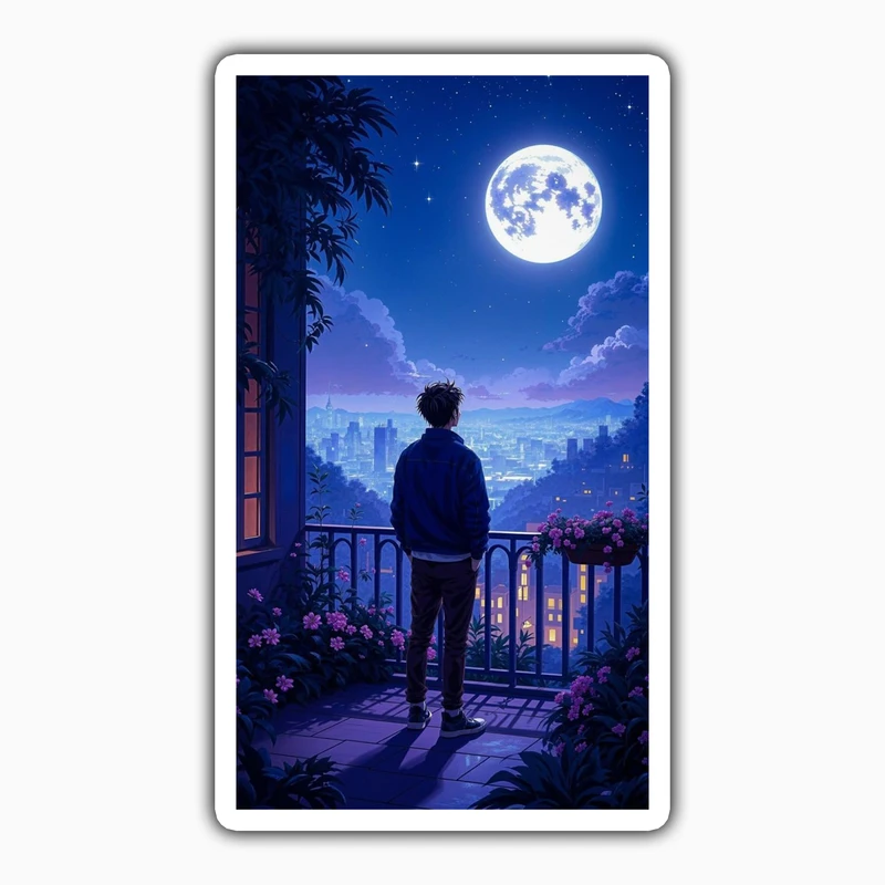 استیکر لپ تاپ و موبایل بووم طرح پسرانه کد LM25