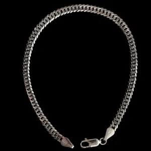 دستبند نقره مردانه مدل دوبل کد 6 