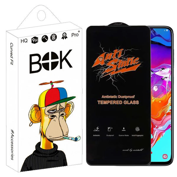 محافظ صفحه نمایش بوک مدل Antistatic Pro مناسب برای گوشی موبایل سامسونگ Galaxy A70 / A70s
