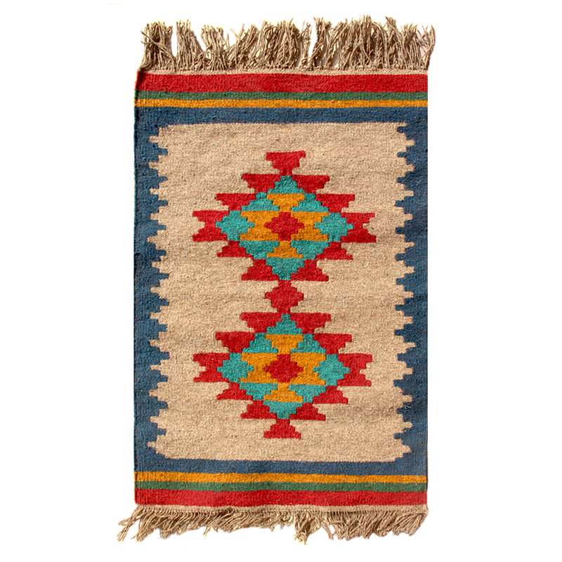 گلیم دستبافت یک متری مدل قشقایی کد GH00009