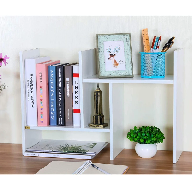کتابخانه رومیزی سه طبقه چوبیکو مدل bookshelf8