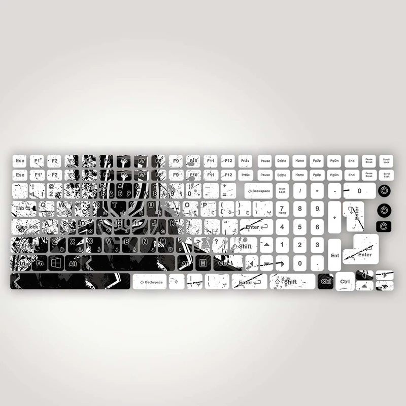برچسب حروف فارسی کیبورد مدل  panther fan artwork کد K-317