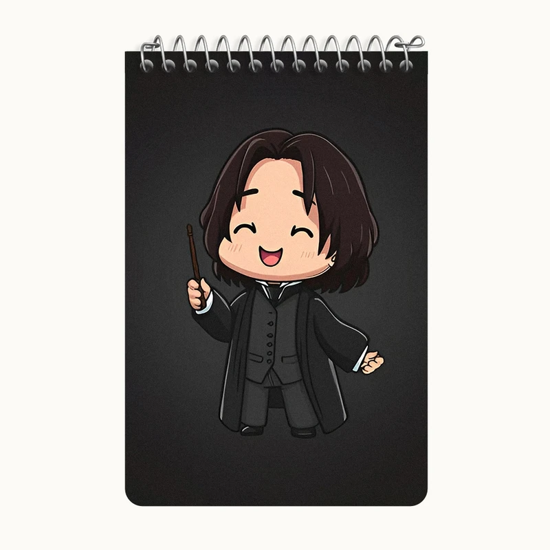 دفتر یادداشت 50 برگ خندالو طرح اسنیپ هری پاتر (Harry Potter) کد F9403