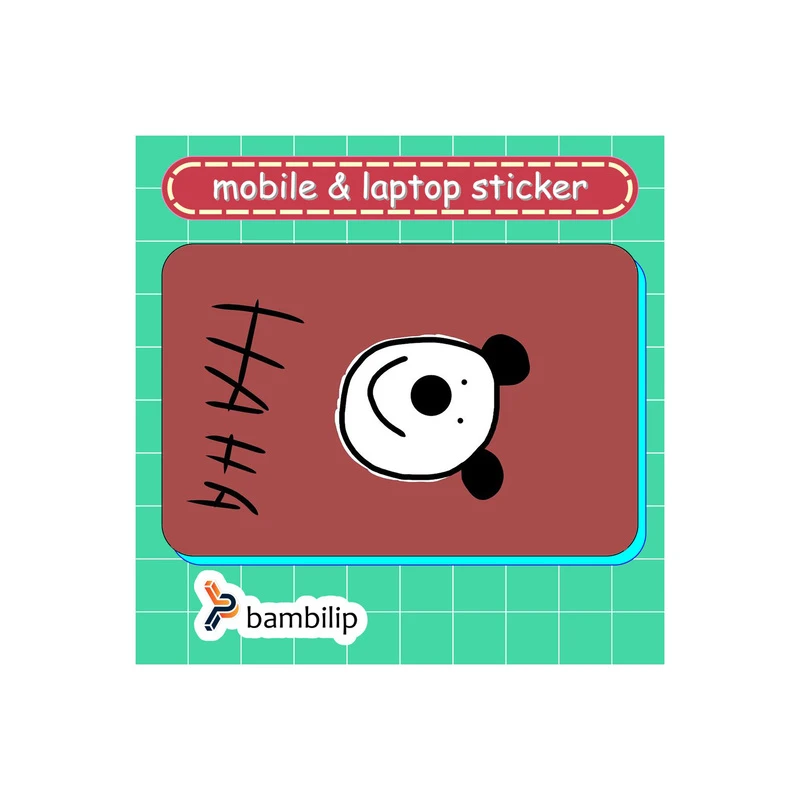 استیکر بامبیلیپ مدل کارت عابر طرح خرس خندان کد 5131624