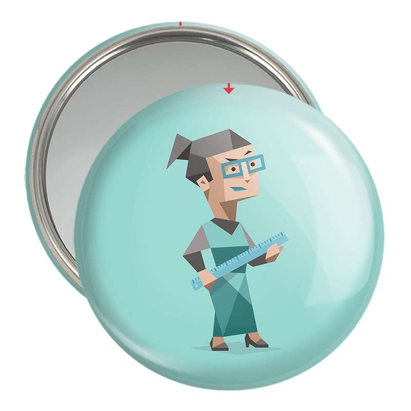 آینه جیبی خندالو مدل تایپ شخصیتی مجری ESTJ  کد 7707