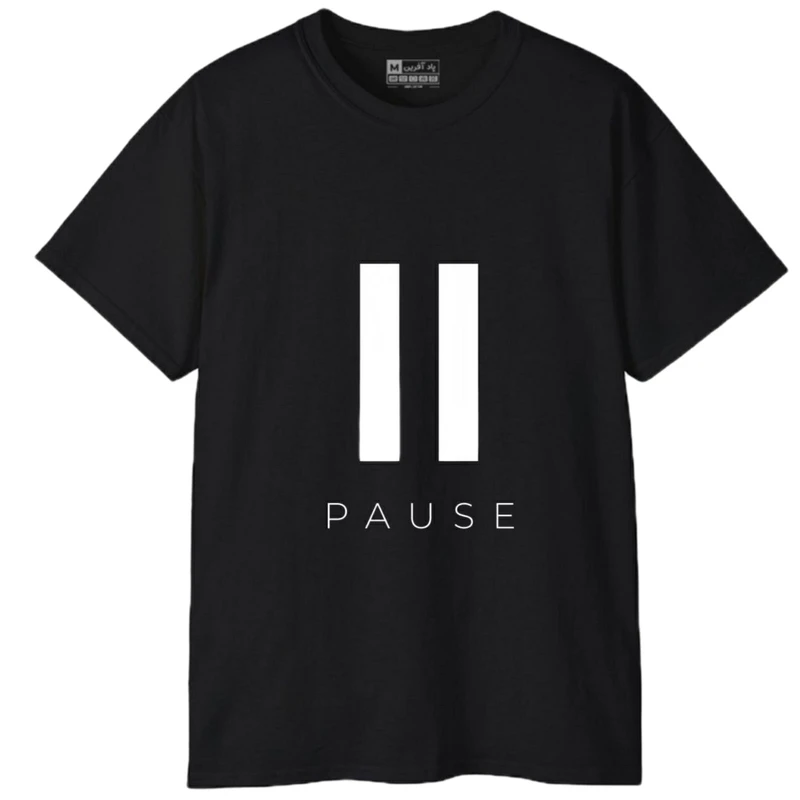 تی شرت آستین کوتاه مردانه پاد آفرین مدل کلمه انگلیسی علامت کد 182
