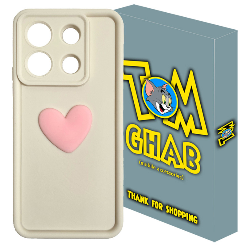 کاور تام قاب مدل سولید1 Heart مناسب برای گوشی موبایل شیائومی Redmi Note 13 Pro 5G / Poco X6