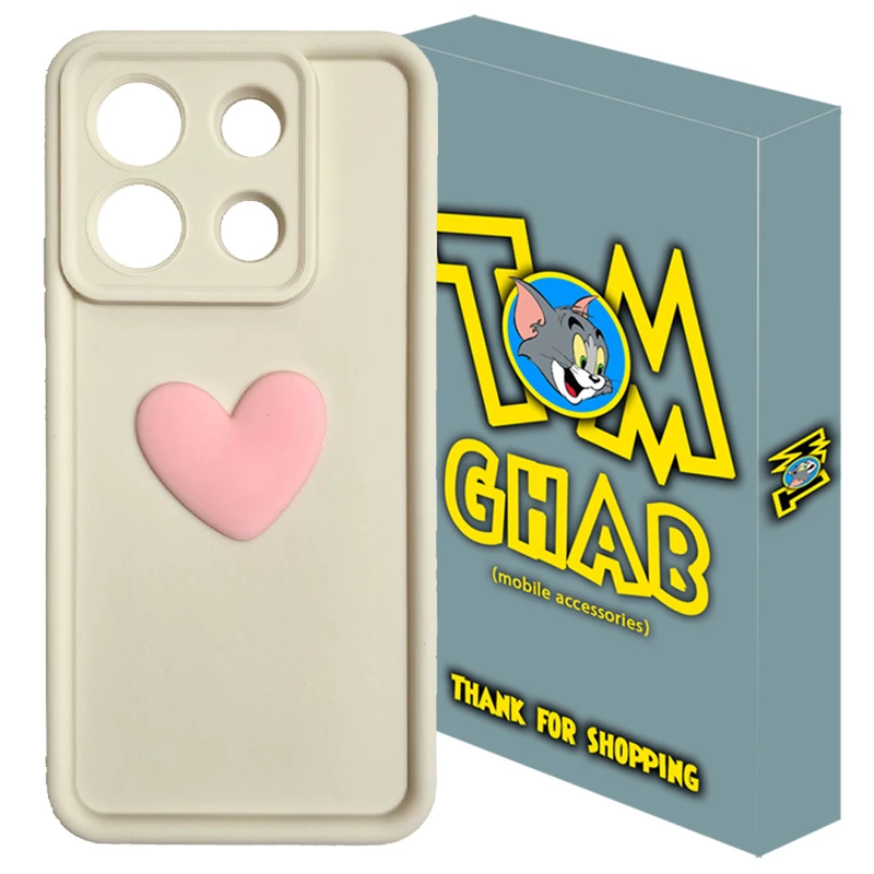 کاور تام قاب مدل سولید1 Heart مناسب برای گوشی موبایل شیائومی Poco X6 Pro / Redmi K70E