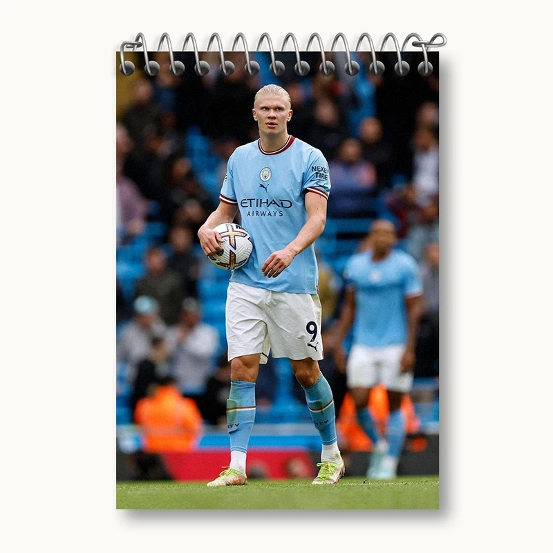 دفتر یادداشت 50 برگ خندالو مدل ارلینگ هالند (Erling Haaland) کد 36380