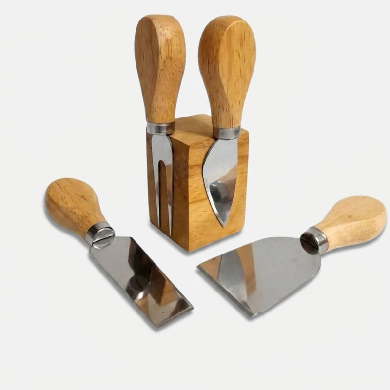 ست کارد صبحانه 5 پارچه مدل چوبی کد RM1150