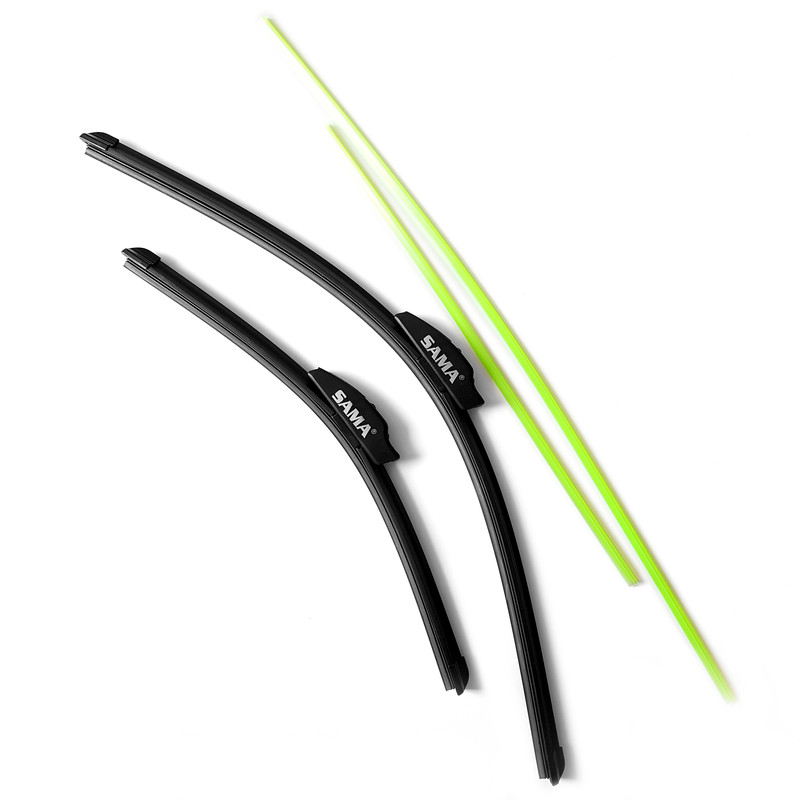 تیغه برف پاک کن ساما وایپر بلید مدل فلت مناسب برای سراتو سایپا بسته دو عددی