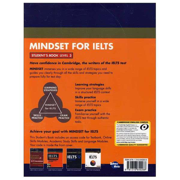 کتاب Mindset for IELTS 3 اثر جمعی از نویسندگان انتشارات زبان مهر کتاب Mindset for IELTS 3 اثر جمعی از نویسندگان انتشارات زبان مهر