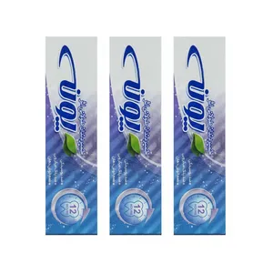 خمیر دندان پونه مدل طولانی اثر حجم 100 میلی‌لیتر بسته 3 عددی