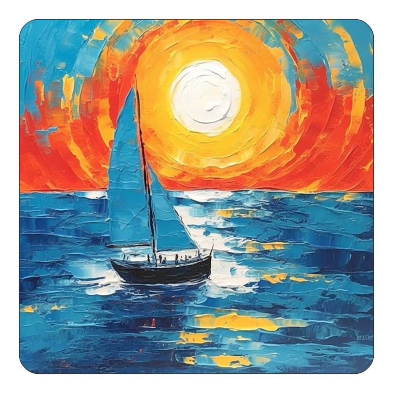 مگنت کاکتی طرح نقاشی رنگ روغن مدل mp72293