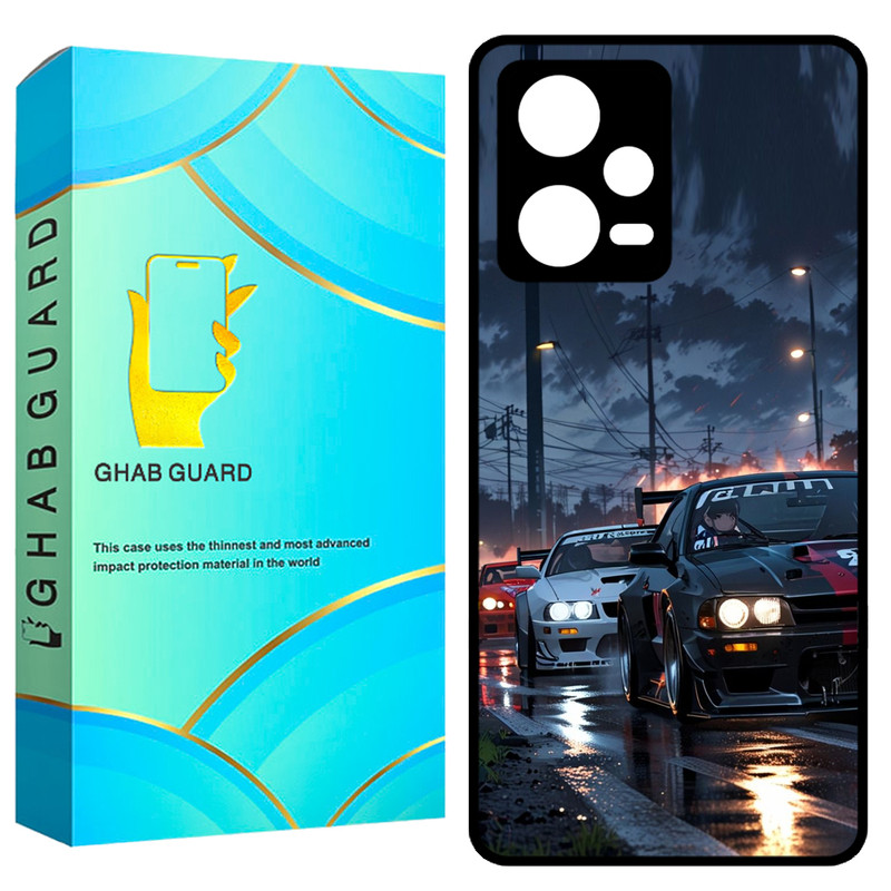 کاور قاب گارد طرح ماشین مدل GCHPN12P مناسب برای گوشی موبایل شیائومی Redmi Note 12 Pro 5G