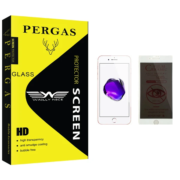 محافظ صفحه نمایش حریم شخصی وایلی نایس مدل Pergas Glass مناسب برای گوشی موبایل اپل iPhone 8 Plus