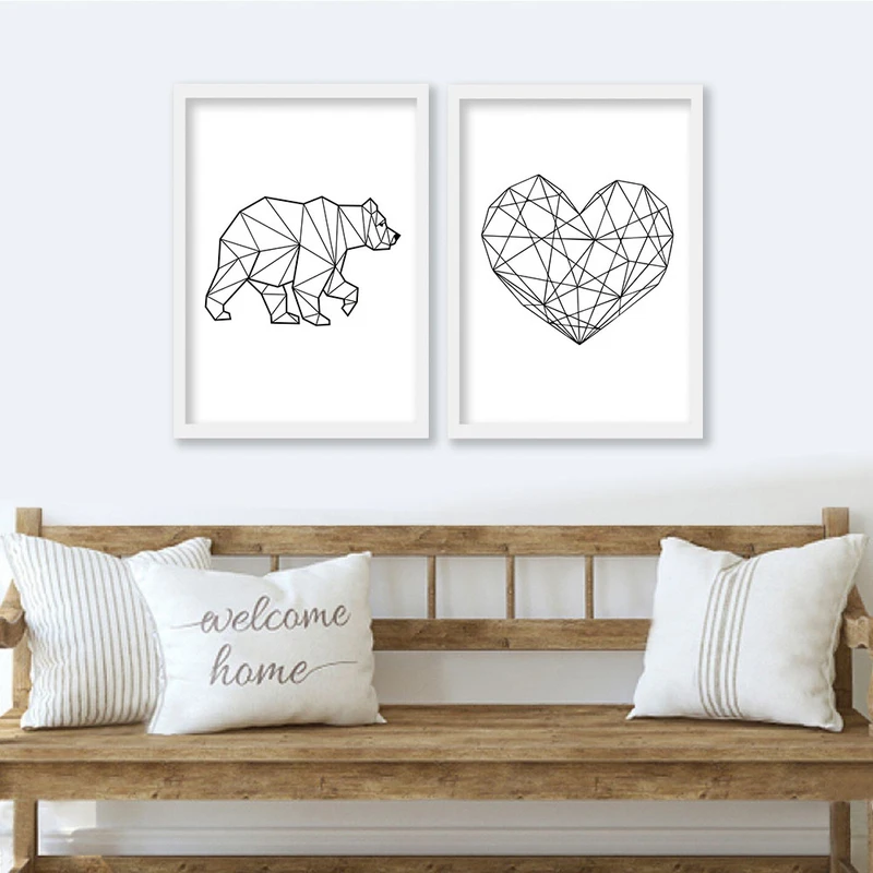 تابلو صبا طرح مدل دکوراتیو کد TC19w مجموعه 2 عددی