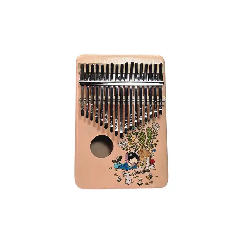 کالیمبا مدل حفره دار چوبی طرح نقاشی کد KZP-CH 1