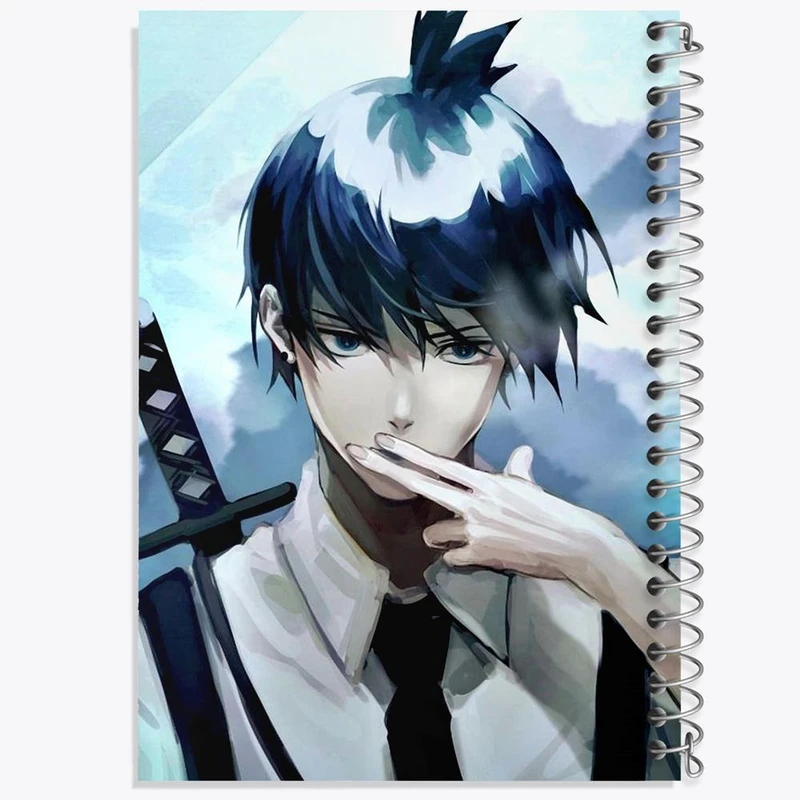 دفتر شطرنجی 50 برگ خندالو طرح هایاکاوا انیمه مرد اره ای Chainsaw Man کد 17853